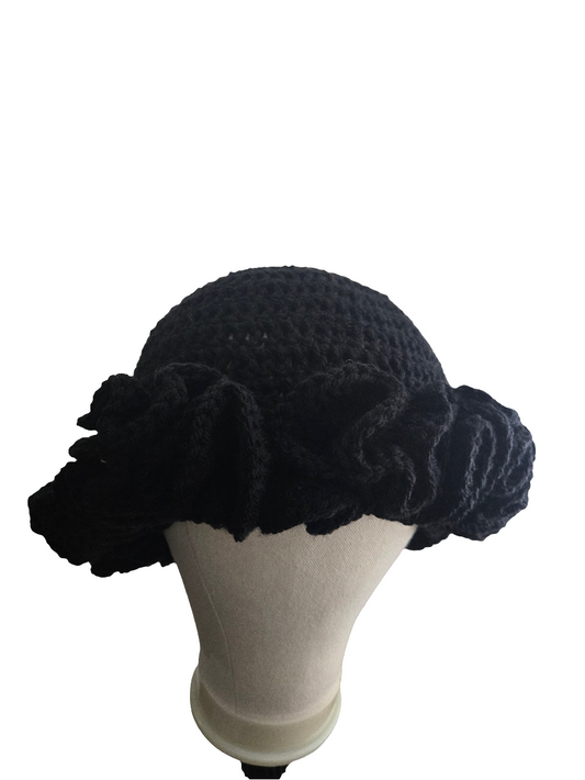 Crotchet Ruffle Hat
