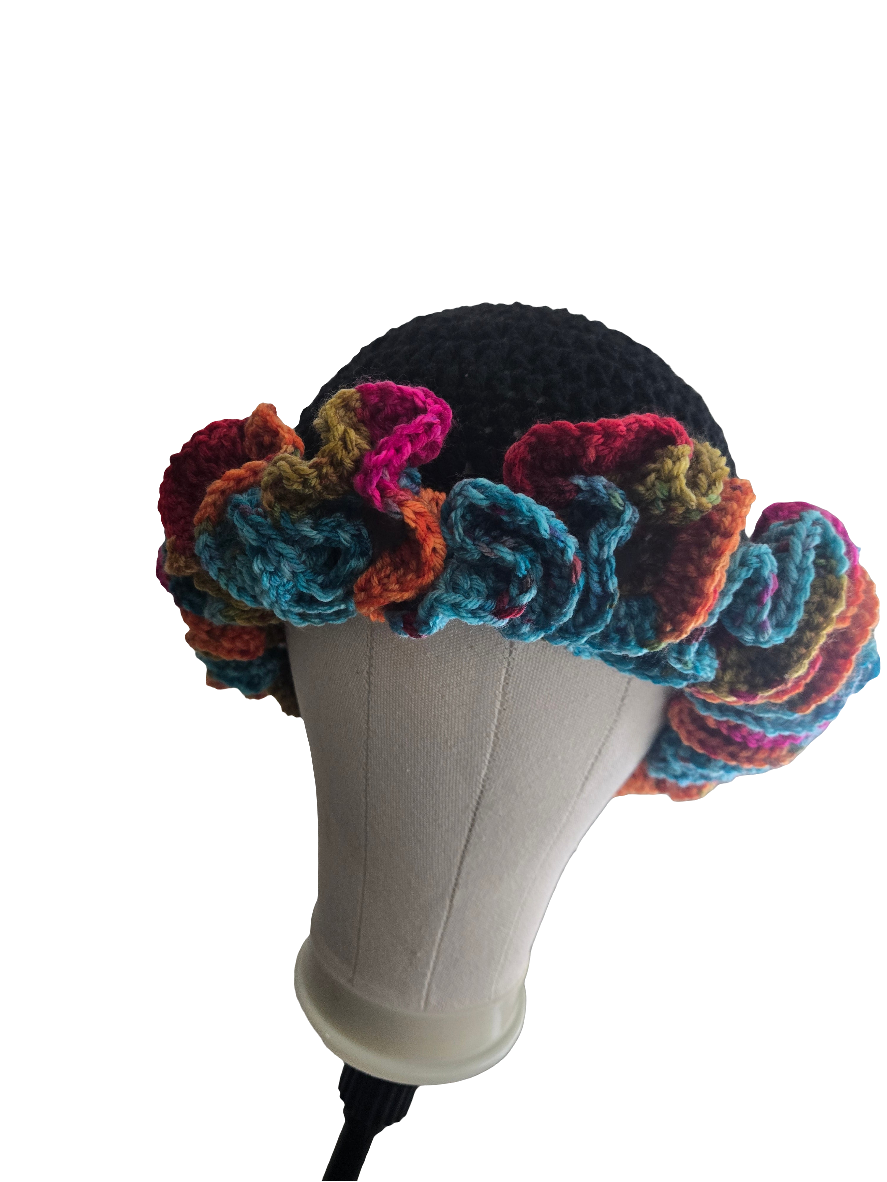 Crotchet Ruffle Hat
