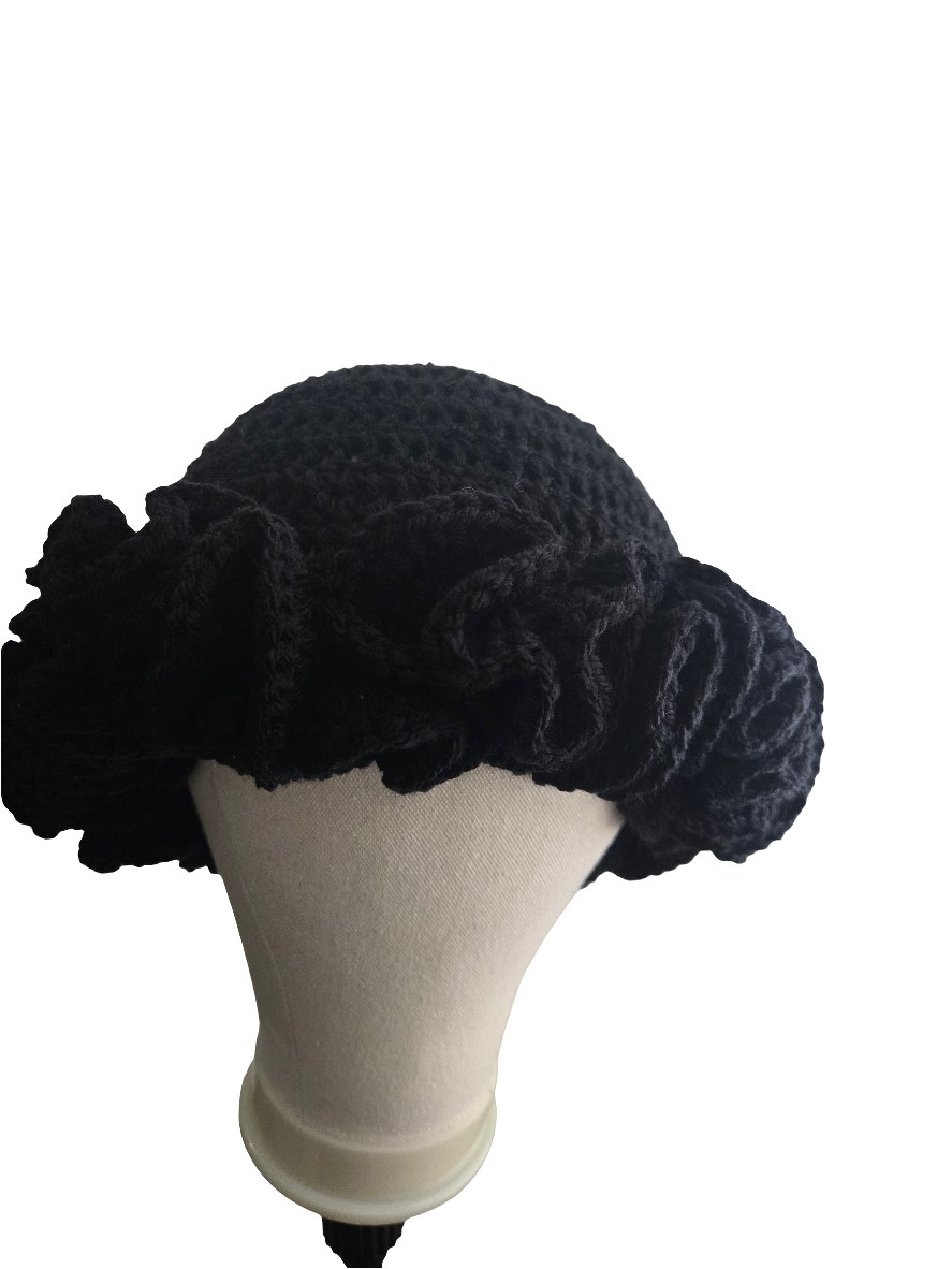 Crotchet Ruffle Hat