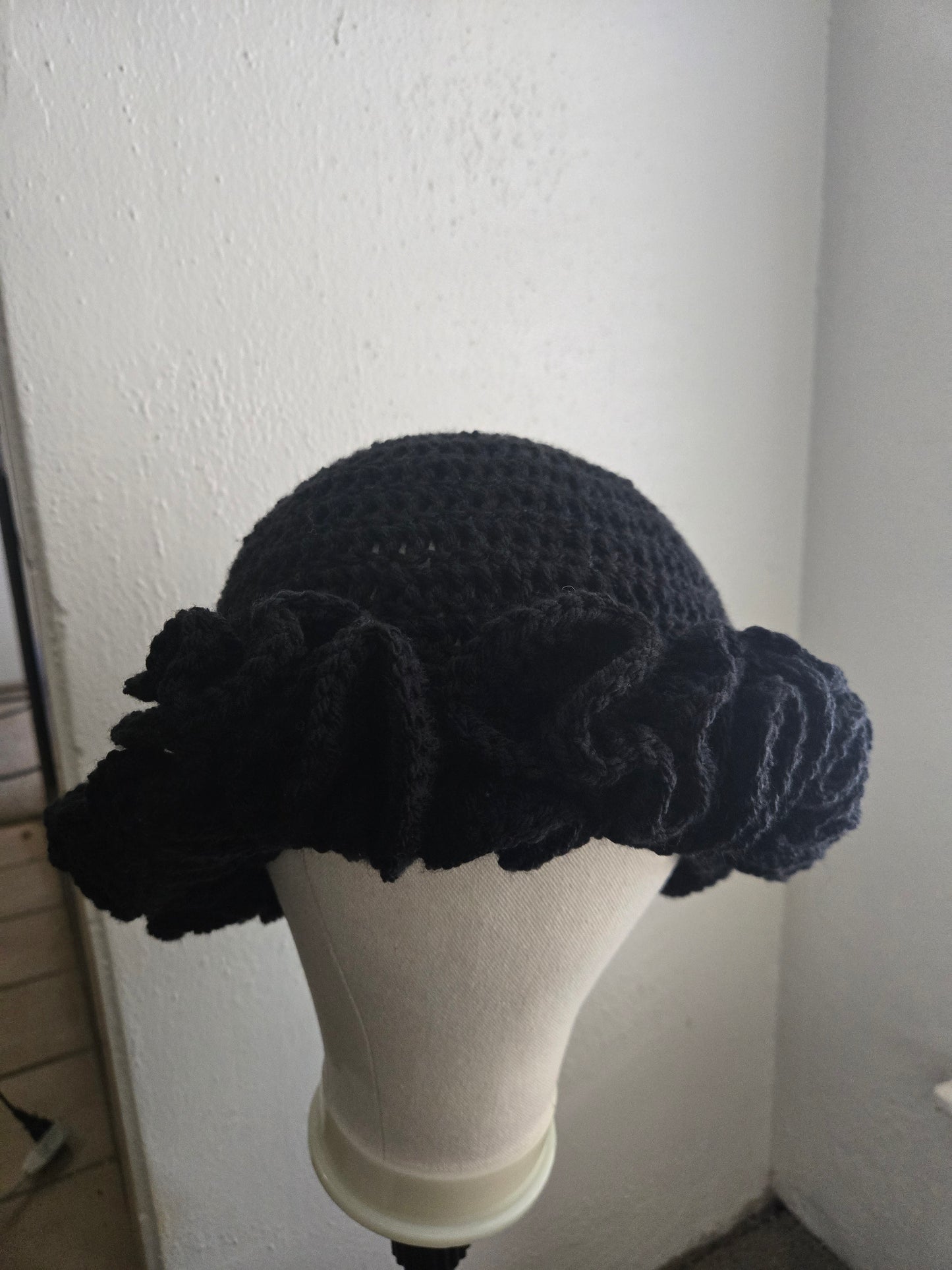 Crotchet Ruffle Hat