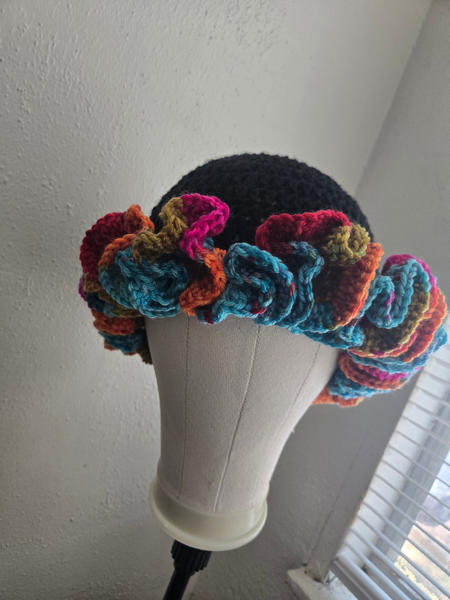 Crotchet Ruffle Hat