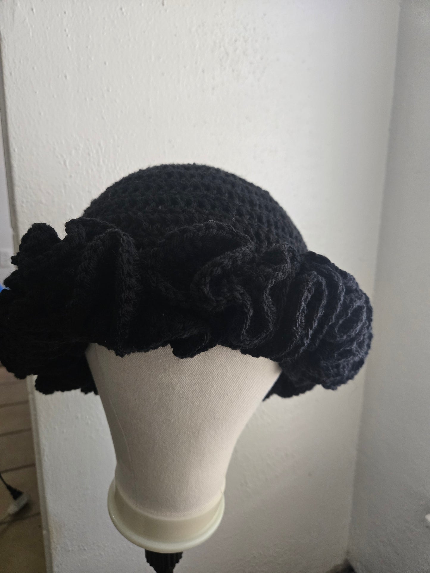 Crotchet Ruffle Hat